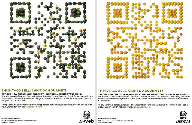 Edible QR code